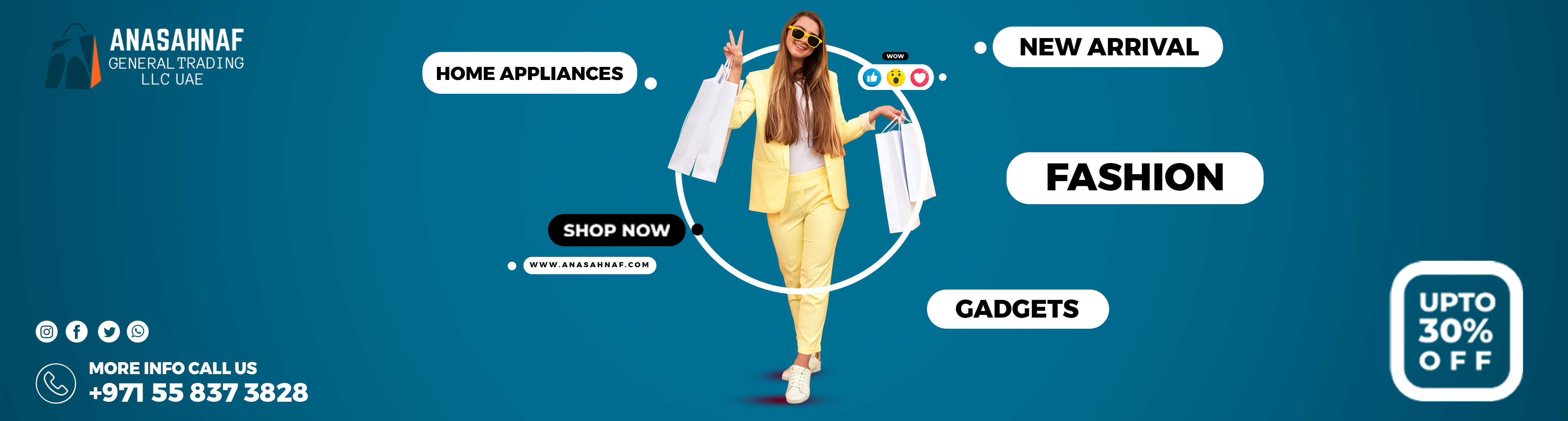 AnasAhnaf General Trading LLC UAE Promotional Banner